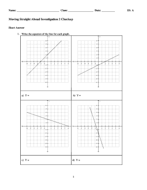 Moving Straight Ahead Investigation 2 Answer Key  Form