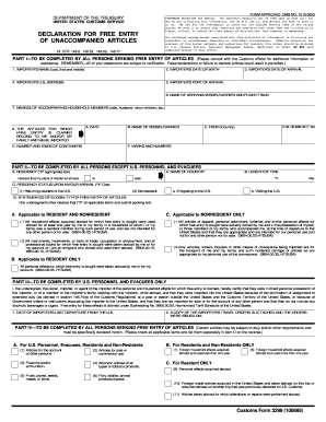 FORM APPROVED OMB NO 1515 0053 DEPARTMENT of the TREASURY