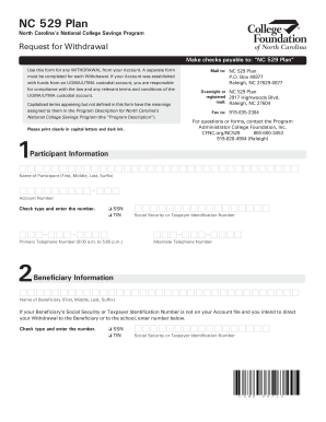  Nc529 Forms 2010-2024