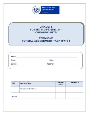 Grade 5 Life Skills Term 2 Formal Assessment