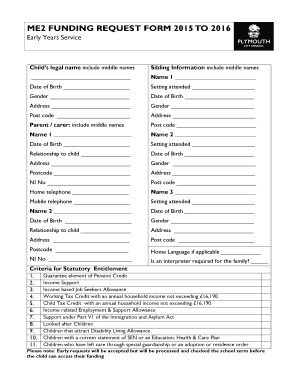 ME2 FUNDING REQUEST FORM to Plymouth Plymouth Gov