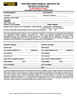 WESTERN UNION FINANCIAL SERVICES INC  Form