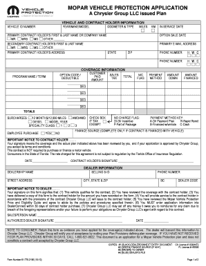 Mopar Cancellation Form