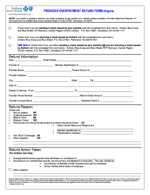  PROVIDER OVERPAYMENT REFUND FORM Draft 17Dec08 4 2016-2024