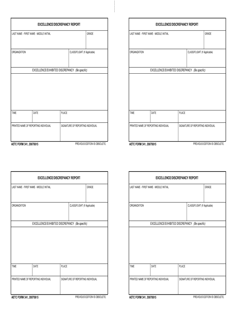  Soc 341 Form 2007-2024