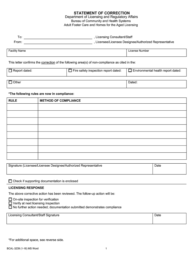 Bcal 3239  Form