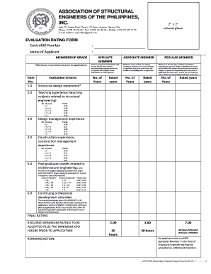 Asep Membership Requirements  Form