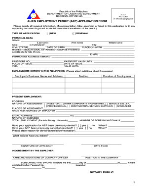Aep Online Application  Form