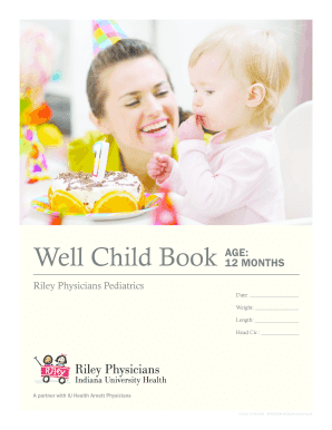  Well Child Book IU Health Iuhealth 2016