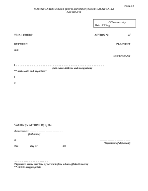 Affidavit Form 35