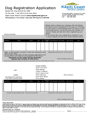  Kcdc Dog Registration 2015