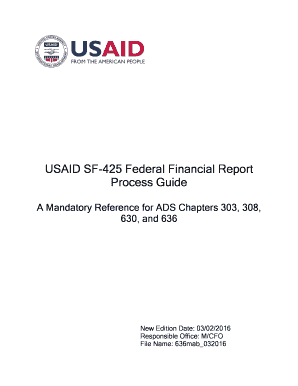 Sf 425 Usaid  Form