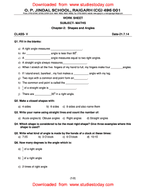 Chapter2 Shapes and Angles  Form