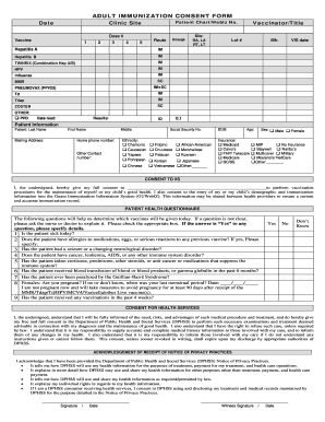 ADULT IMMUNIZATION CONSENT FORM Get Immunized Guam Getimmunizedguam