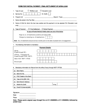 Bformb for Bpartial Paymentb Final Settlement of Iafba Bb Indian Air Force Indianairforce Nic