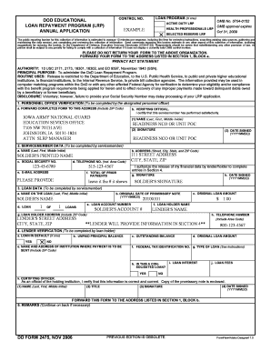 Example Dd2475 Form