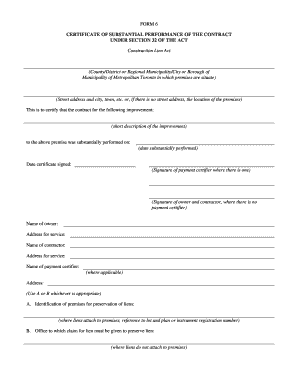 Completion Form