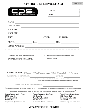 Cps Paperwork  Form
