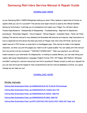 Samsung Rsh1 Service Manual PDF  Form