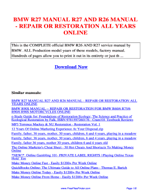 Bmw Repair Manual PDF  Form