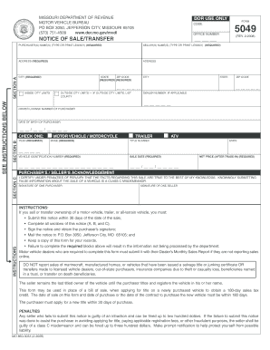 Form 5049 Missouri