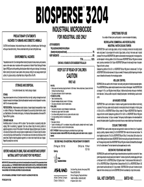 INDUSTRIAL MICROBIOCIDE  Form