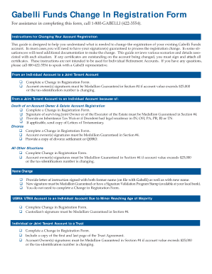 Gabelli Funds Forms