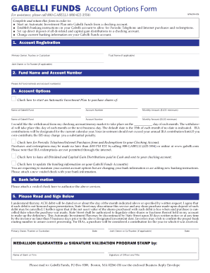 Gabelli Funds Forms