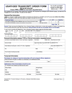 Prometric Vancouver Form