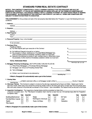 Standard Form Real Estate Contract Top Producer Websites