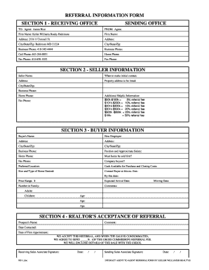 Keller Williams Referral Form