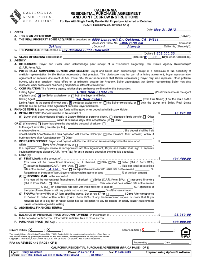 RPA Form