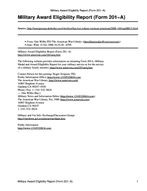 Army 201 File Example  Form