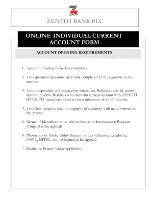 Specimen Signature Meaning  Form