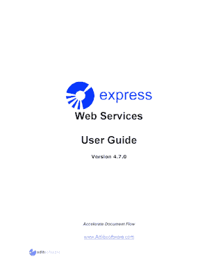 Adlib Express Web Services User Guide Adlib Software Form