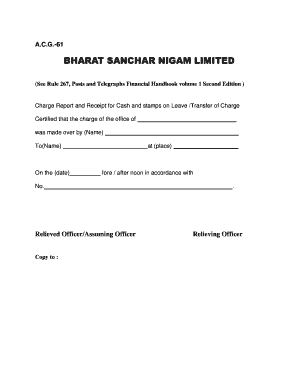 Acg 61 Bsnl  Form