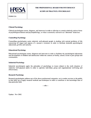 Hpcsa  Form