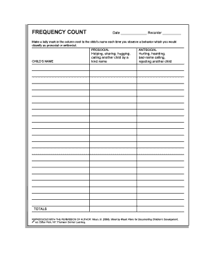 Form 10 Frequency Count PDF Cengage Learning