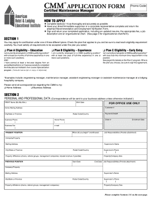  Application Form for Cmm 2009-2024