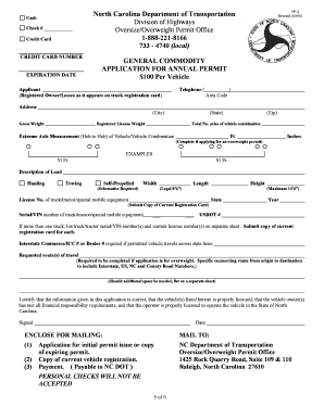 North Carolina Department of Transportation PB Industries, Inc  Form