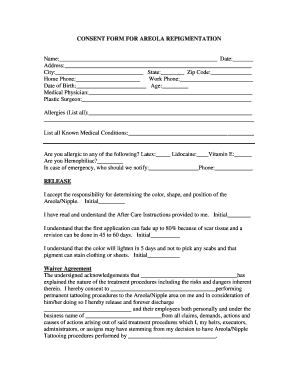CONSENT FORM for AREOLA REPIGMENTATION 2 PDF