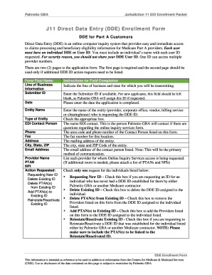 Palmetto Dde Enrollment Form