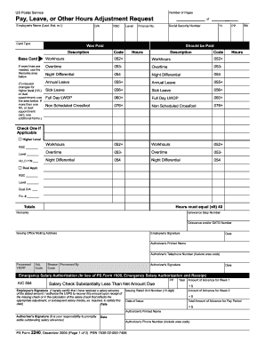 Form Pay Adjustment