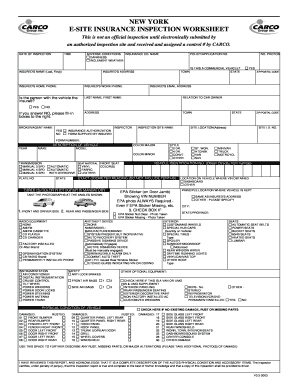 Carco Inspection Form