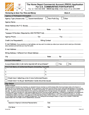 Store Value Card Application Home Depot  Form