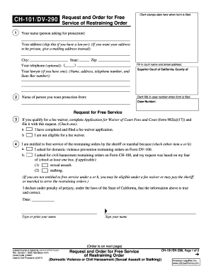 Ch 101dv290 Form