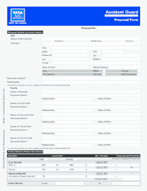 Tata Aig Travel Guard Premium Chart