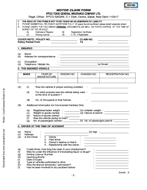 Iffco Tokio Policy Copy Download Online  Form