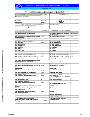 New India Motor Proposal Form