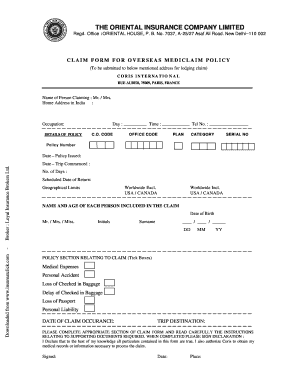 Bike Insurance Paper Image  Form